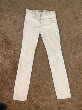 abercrombie kids White Denim Jeans
